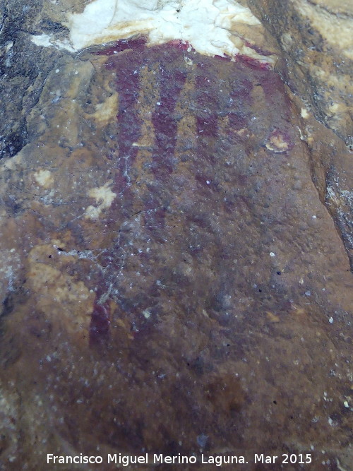 Pinturas rupestres de la Cueva de los Herreros Grupo II - Pinturas rupestres de la Cueva de los Herreros Grupo II. Pectiniforme