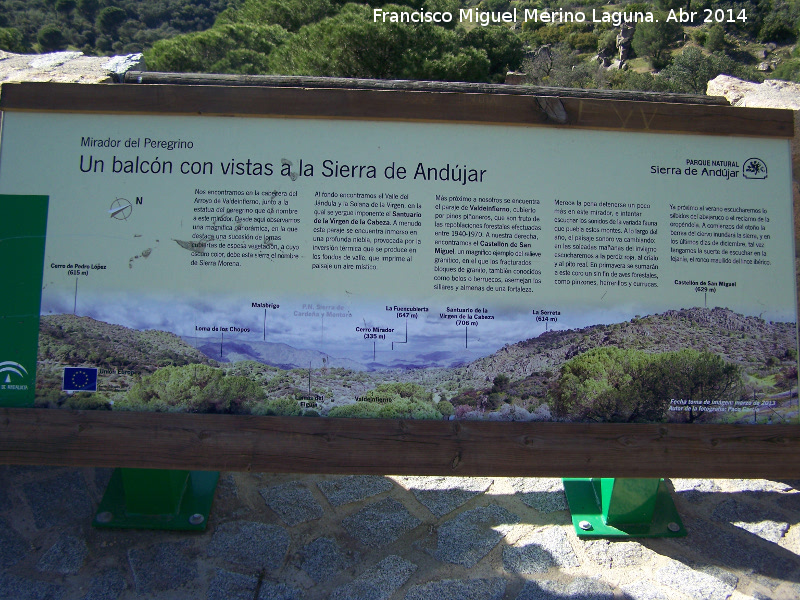 Mirador El Peregrino - Mirador El Peregrino. Panel