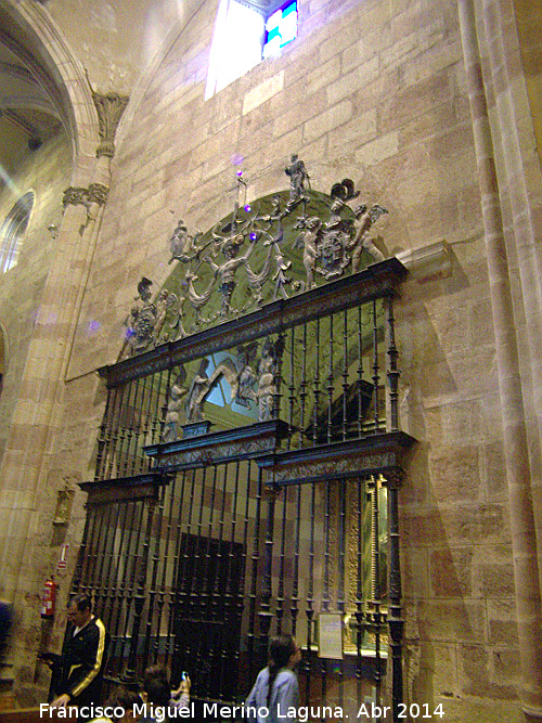 Iglesia de Santa Mara. Capilla de San Ildefonso - Iglesia de Santa Mara. Capilla de San Ildefonso. Reja