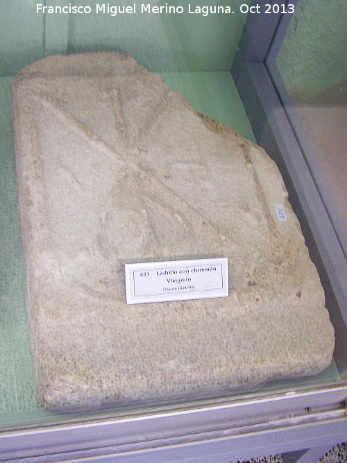 Crismn visigodo - Crismn visigodo. Museo Arqueolgico de Osuna