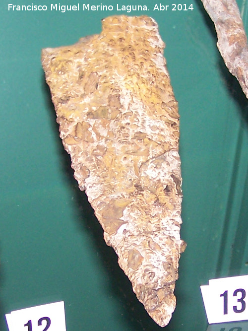 Gladius - Gladius. Fragmento de gladius. Museo Arqueolgico Profesor Sotomayor - Andjar