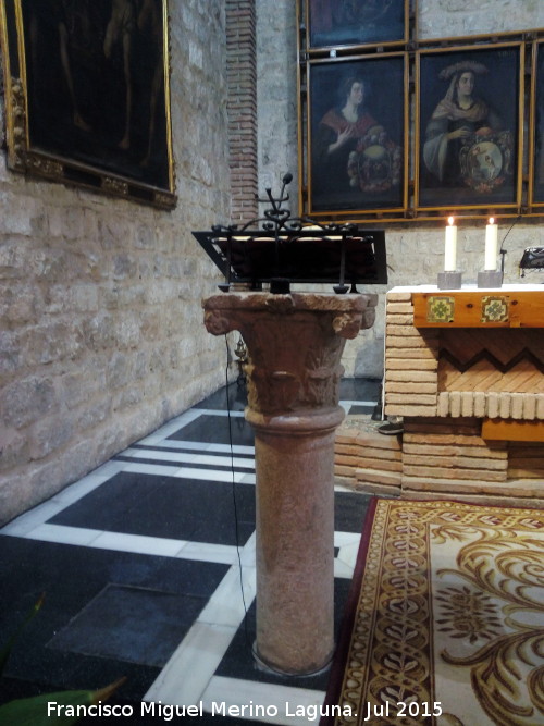 Iglesia de San Eufrasio - Iglesia de San Eufrasio. Columna de atril