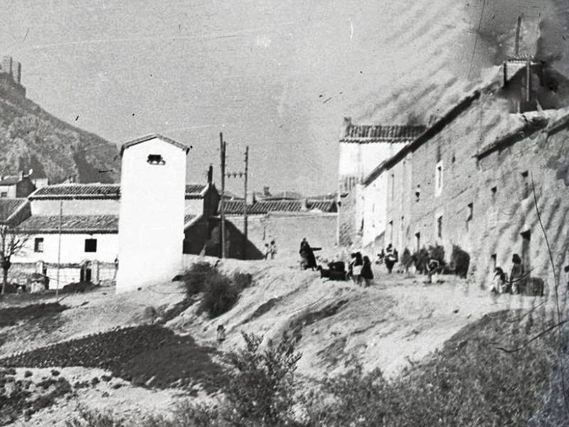 Calle Agustina de Aragn - Calle Agustina de Aragn. Foto antigua. Archivo IEG