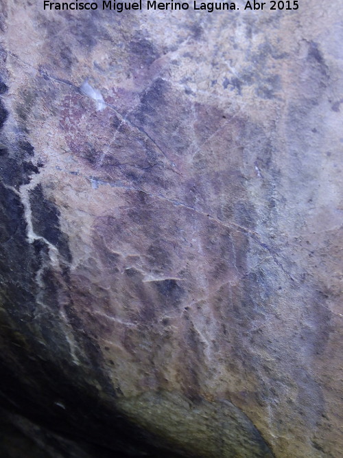 Pinturas rupestres de las Vacas del Retamoso V Grupo I - Pinturas rupestres de las Vacas del Retamoso V Grupo I. Oculado inferior