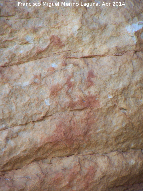Pinturas rupestres de la Pea Escrita. Grupo I - Pinturas rupestres de la Pea Escrita. Grupo I. Barras superiores