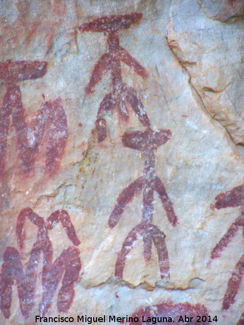 Pinturas rupestres de la Pea Escrita. Grupo III - Pinturas rupestres de la Pea Escrita. Grupo III. Antropomorfos