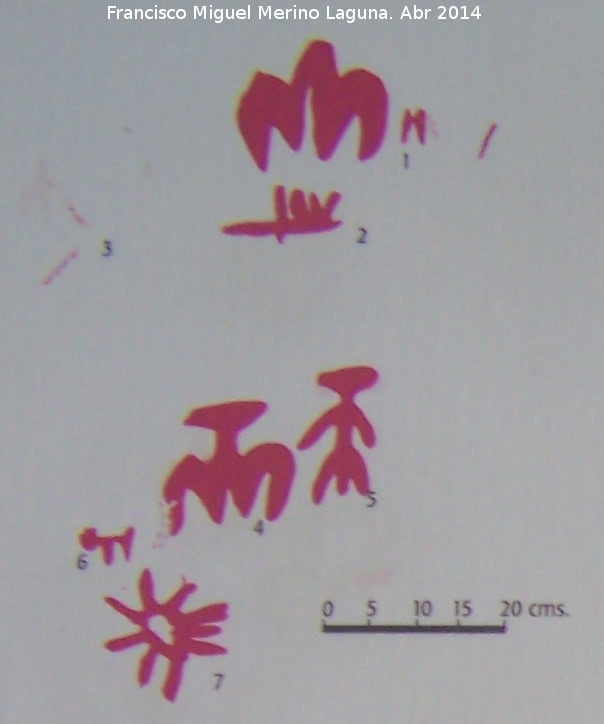 Pinturas rupestres de la Pea Escrita. Grupo V - Pinturas rupestres de la Pea Escrita. Grupo V. Panel