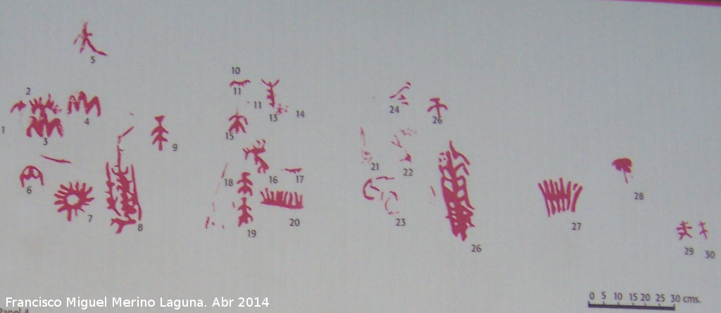 Pinturas rupestres de la Pea Escrita. Grupo VI - Pinturas rupestres de la Pea Escrita. Grupo VI. Panel