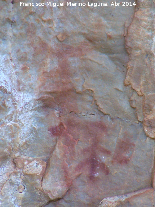 Pinturas rupestres de la Pea Escrita. Grupo VI - Pinturas rupestres de la Pea Escrita. Grupo VI. Antropomorfos centrales superiores