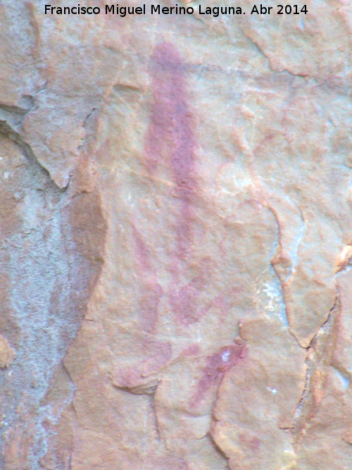 Pinturas rupestres de la Pea Escrita. Grupo VI - Pinturas rupestres de la Pea Escrita. Grupo VI. Figuras centrales