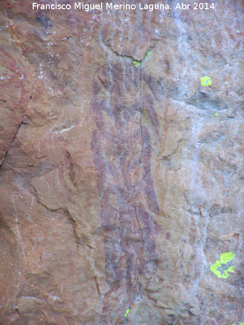 Pinturas rupestres de la Pea Escrita. Grupo VI - Pinturas rupestres de la Pea Escrita. Grupo VI. Figura derecha