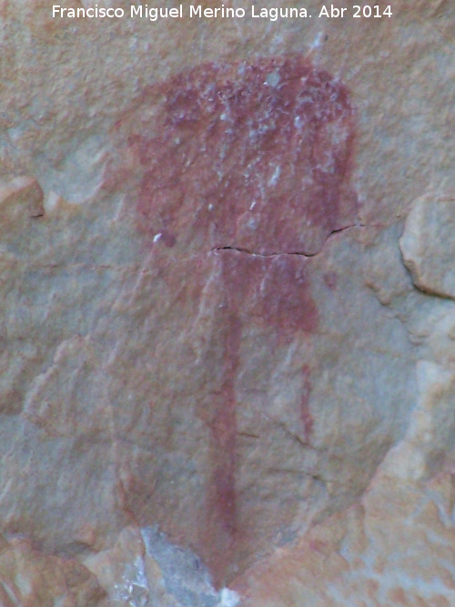 Pinturas rupestres de la Pea Escrita. Grupo VI - Pinturas rupestres de la Pea Escrita. Grupo VI. Figura derecha, rbol?