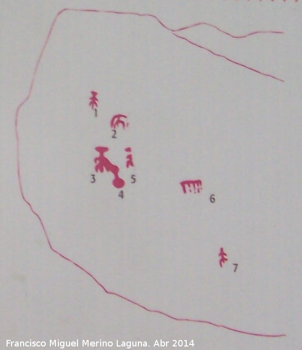 Pinturas rupestres de la Pea Escrita. Grupo IX - Pinturas rupestres de la Pea Escrita. Grupo IX. Panel