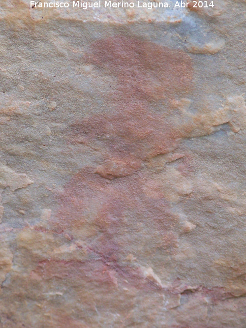 Pinturas rupestres de la Pea Escrita. Grupo IX - Pinturas rupestres de la Pea Escrita. Grupo IX. Antropomorfo superior