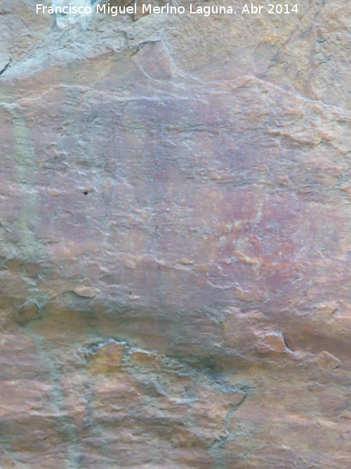 Pinturas rupestres de La Batanera III - Pinturas rupestres de La Batanera III. Antropomorfo figura 14