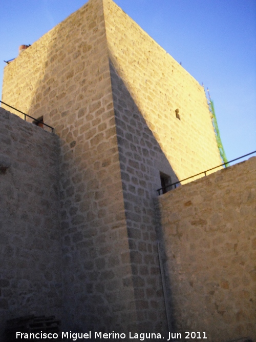 Castillo Nuevo de Santa Catalina. Torre de las Damas - Castillo Nuevo de Santa Catalina. Torre de las Damas. Iluminacin nocturna