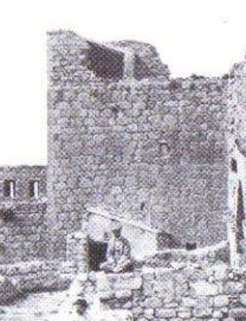 Castillo Nuevo de Santa Catalina. Torre de las Damas - Castillo Nuevo de Santa Catalina. Torre de las Damas. Foto antigua