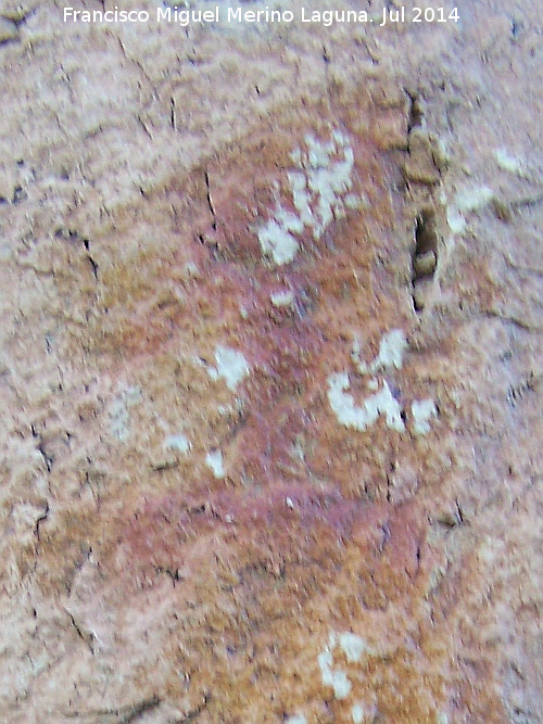 Pinturas rupestres del Frontn IV - Pinturas rupestres del Frontn IV. Antropomorfo superior