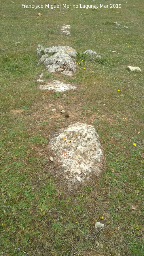 Oppidum de Giribaile. Viviendas - Oppidum de Giribaile. Viviendas. Muro