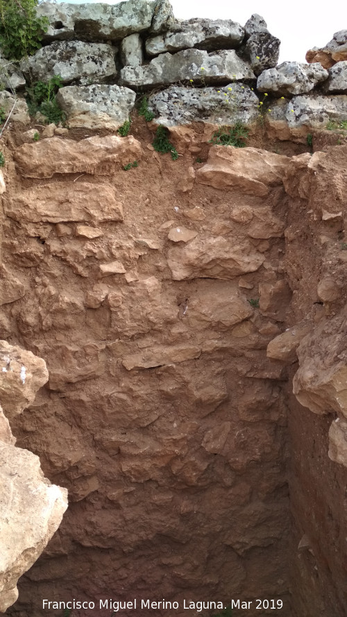 Oppidum de Giribaile. Gran Muralla - Oppidum de Giribaile. Gran Muralla. Cata arqueolgica