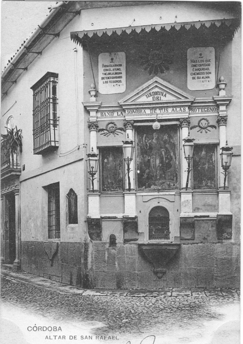 Retablo de San Rafael - Retablo de San Rafael. Foto antigua