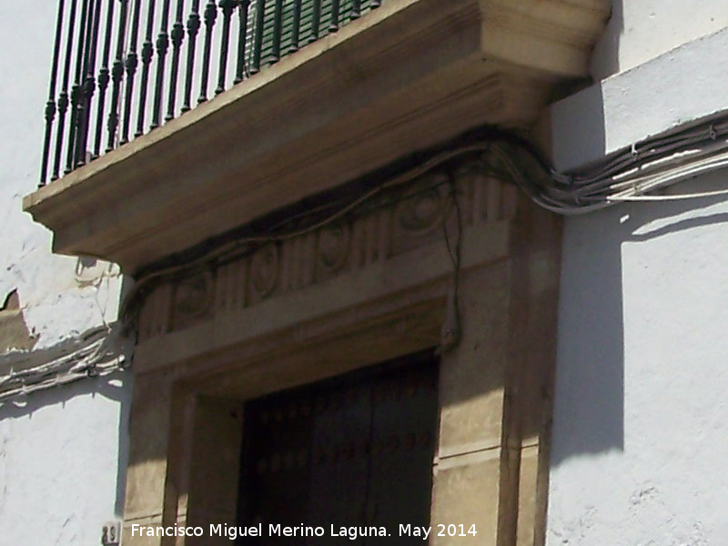 Casa de la Calle Lineros n 29 - Casa de la Calle Lineros n 29. Dintel