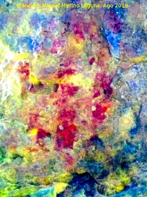 Pinturas rupestres de la Cueva de Ro Fro - Pinturas rupestres de la Cueva de Ro Fro. Tratada con Dstretch