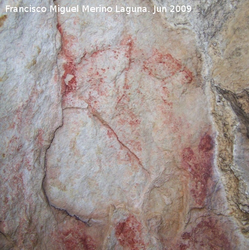Pinturas rupestres de la Cueva de Ro Fro - Pinturas rupestres de la Cueva de Ro Fro. Restos de pinturas