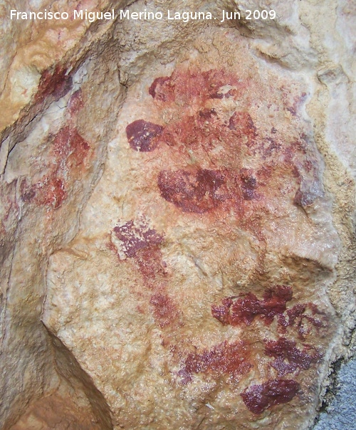 Pinturas rupestres de la Cueva de Ro Fro - Pinturas rupestres de la Cueva de Ro Fro. Dedos