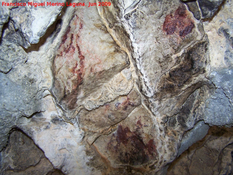 Pinturas rupestres de la Cueva de Ro Fro - Pinturas rupestres de la Cueva de Ro Fro. Pinturas del techo