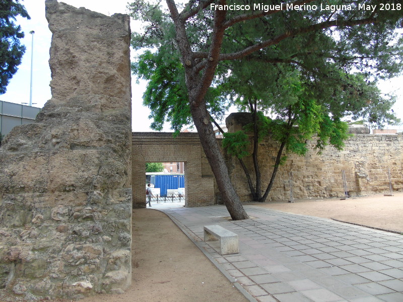 Muralla del Marrubial - Muralla del Marrubial. Unin con la Muralla de la Calle Fernando de Lara