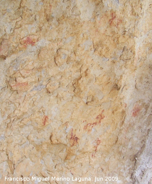 Pinturas rupestres del Abrigo debajo del de la Diosa - Pinturas rupestres del Abrigo debajo del de la Diosa. Pinturas