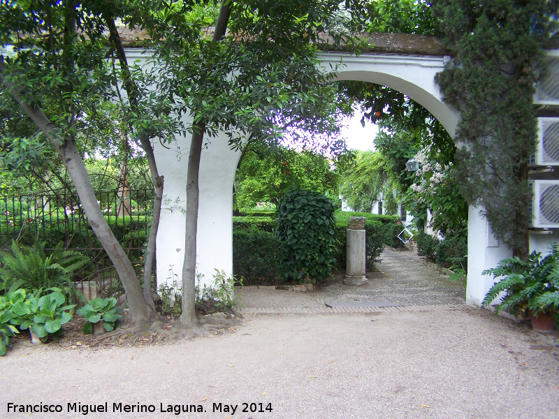 Palacio de Viana. Patio de la Alberca - Palacio de Viana. Patio de la Alberca. Arcos que lo separan del Jardn