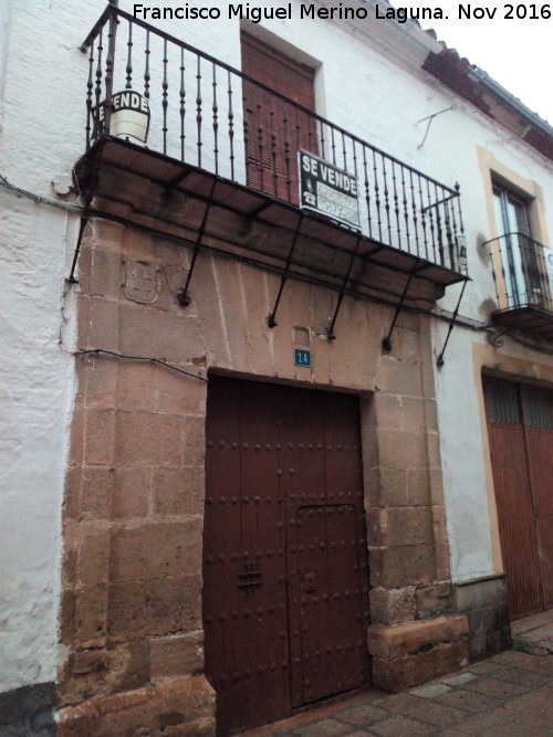 Casa de la Calle Cobos n 14 - Casa de la Calle Cobos n 14. Fachada