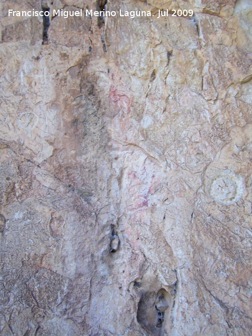 Pinturas y petroglifos rupestres de la Llana II - Pinturas y petroglifos rupestres de la Llana II. Pinturas y petroglifos del abrigo