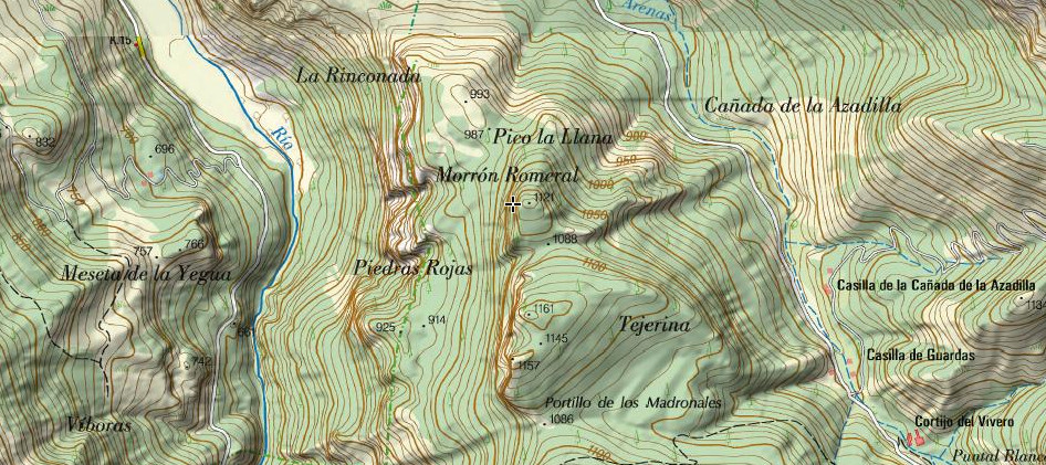 Morrn del Romeral - Morrn del Romeral. Mapa