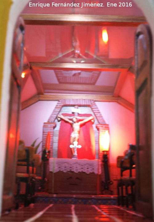 Ermita del Cristo del Perdn de la Asomada - Ermita del Cristo del Perdn de la Asomada. Maqueta de Enrique Fernndez Jimnez