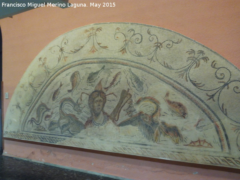 Marroques Altos - Marroques Altos. Mosaico romano siglo IV dC. Diosa del mar Tetis. Museo Provincial