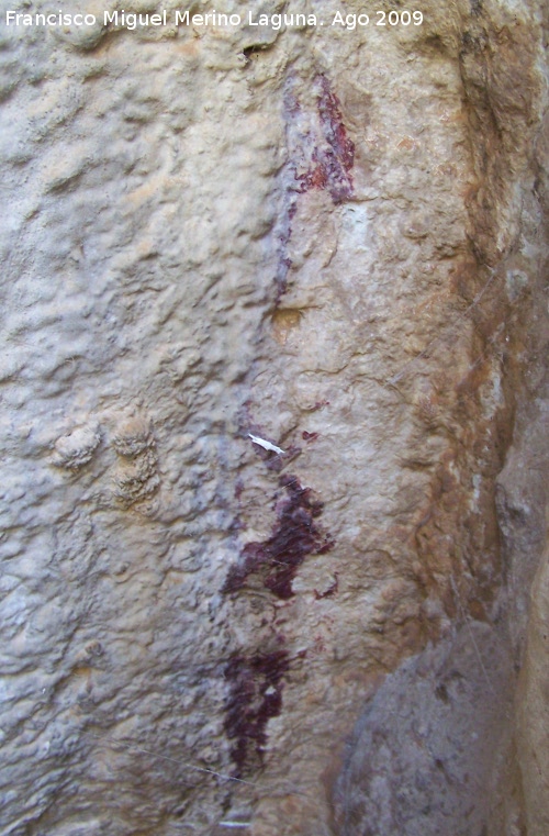 Pinturas rupestres del Poyo Bernab Grupo II - Pinturas rupestres del Poyo Bernab Grupo II. Las dos cabras superpuestas