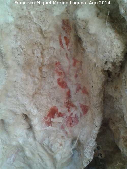 Pinturas rupestres del Poyo Bernab Grupo III - Pinturas rupestres del Poyo Bernab Grupo III. Figura de la derecha