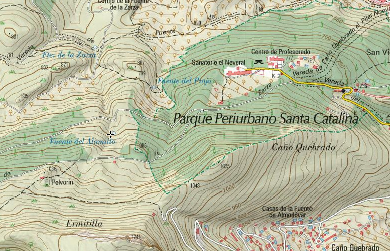 Fuente del Alamillo - Fuente del Alamillo. Mapa
