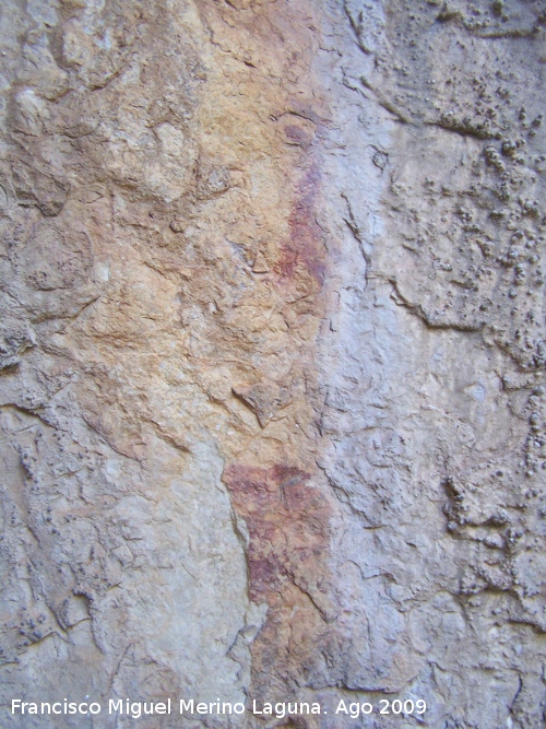 Pinturas rupestres del Poyo Bernab Grupo VI - Pinturas rupestres del Poyo Bernab Grupo VI. Cabras en vertical