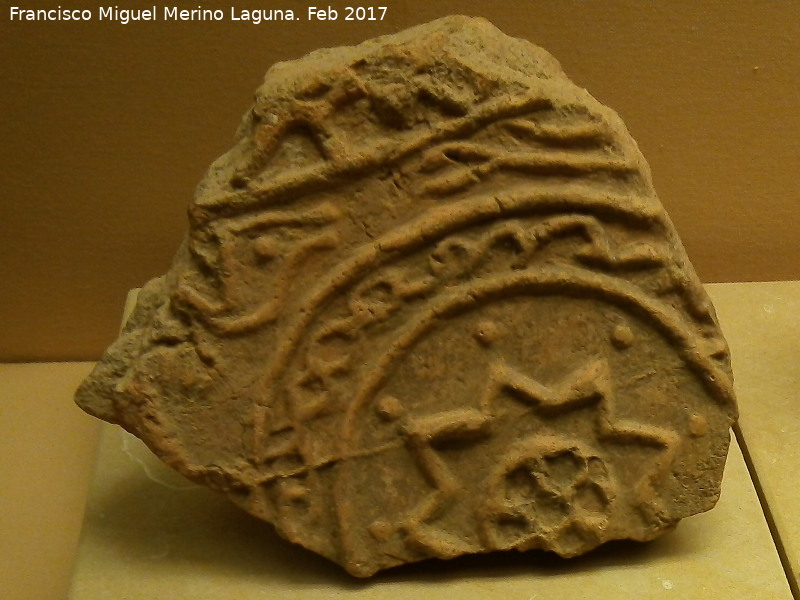 Ladrillo visigodo - Ladrillo visigodo. Museo Arqueolgico Ciudad de Arjona. Siglo VI - VIII