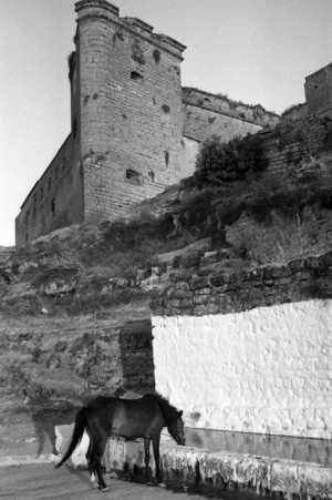 Castillo de Sabiote. Torre Abaluardada - Castillo de Sabiote. Torre Abaluardada. Foto antigua