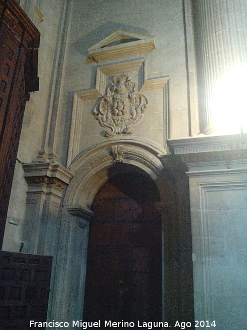 Catedral de Jan. Nave del Evangelio - Catedral de Jan. Nave del Evangelio. Puerta