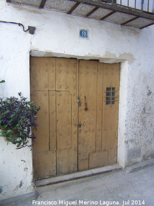 Casa de la Calle Ceperos n 12 - Casa de la Calle Ceperos n 12. Puerta de clavazn