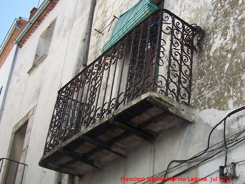 Casa de la Calle Ceperos n 25 - Casa de la Calle Ceperos n 25. Balcn de forja