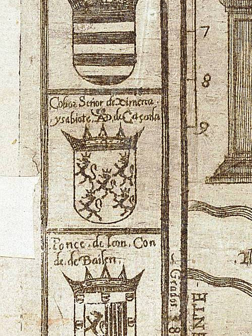 Historia de Jimena - Historia de Jimena. Mapa 1588