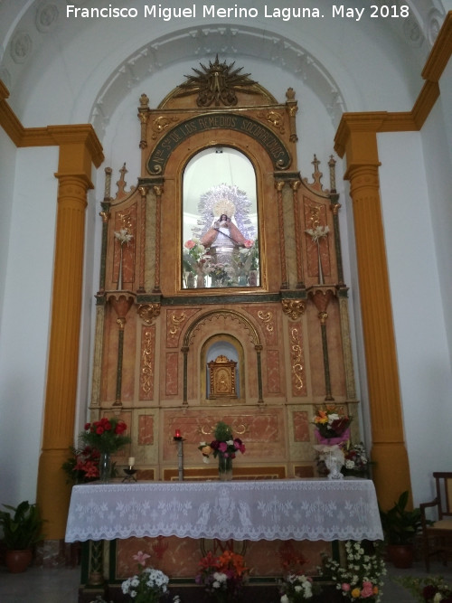 Santuario de Cnava - Santuario de Cnava. Altar