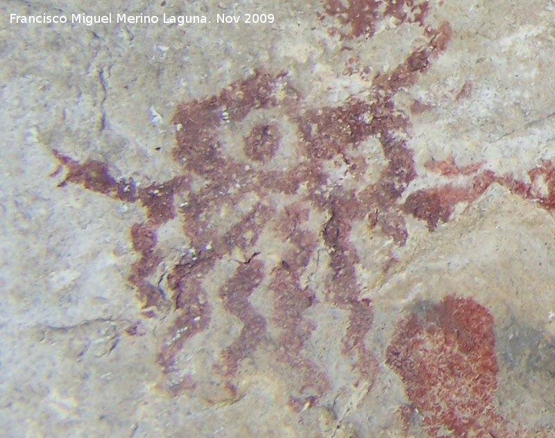 Pinturas rupestres de la Cueva de la Graja-Grupo VIII - Pinturas rupestres de la Cueva de la Graja-Grupo VIII. dolo